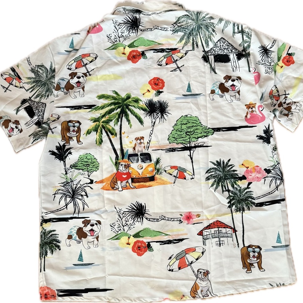 Unique & Fun Hawaiian Button-up Collared Shirt | Mens XXL - Picture 3 of 7